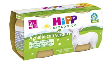 Humana Omogeneizzato bio con carne di agnello 4 mesi+ 2 x 80 g